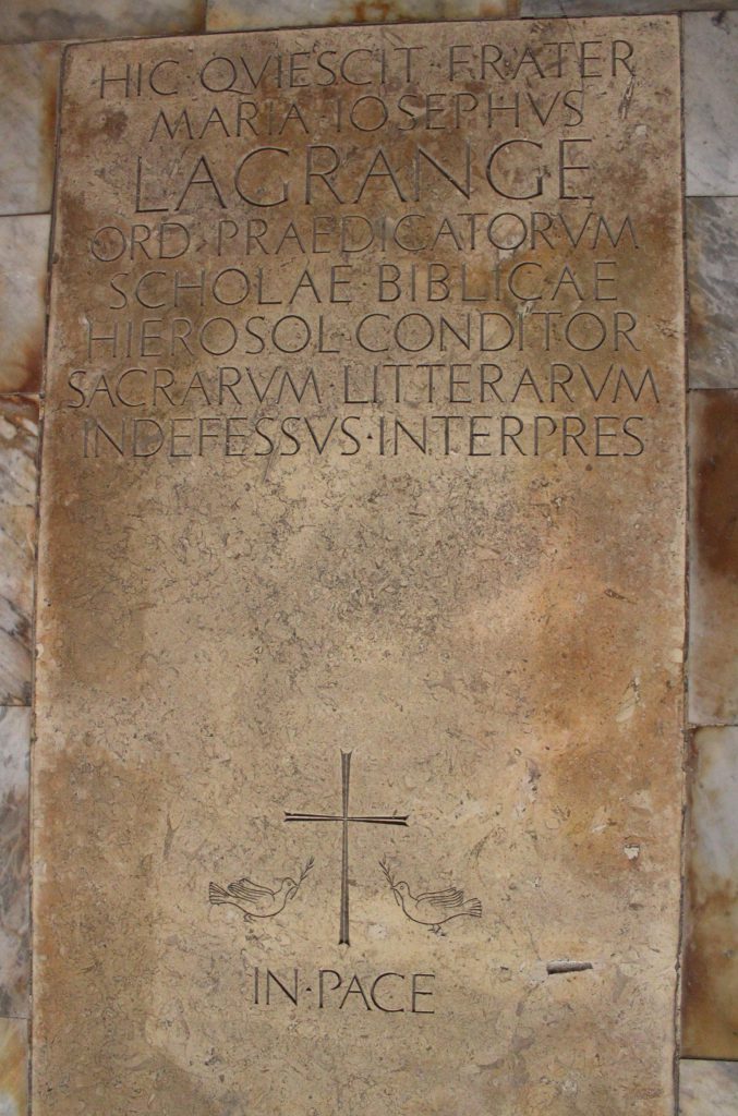 Notre fondateur, le Père MarieJoseph Lagrange École Biblique et