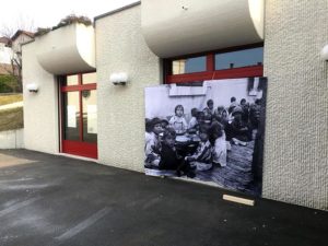 Entrée de l'exposition, Suisse.