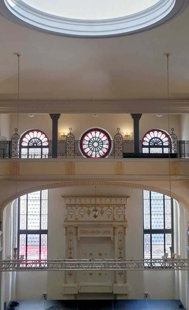 Intérieur du musée-synagogue de Wroclau.